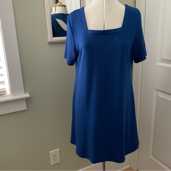 FRESH FX, CERULEAN BLUE CAUSAL DRESS SIZE: M - Picture 1 of 13